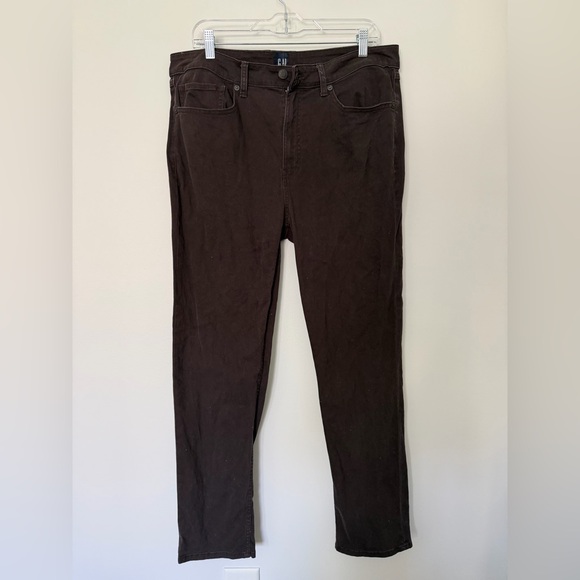 GAP Slim Fit 36x30 5-Pocket Pant Brown - Picture 2 of 13
